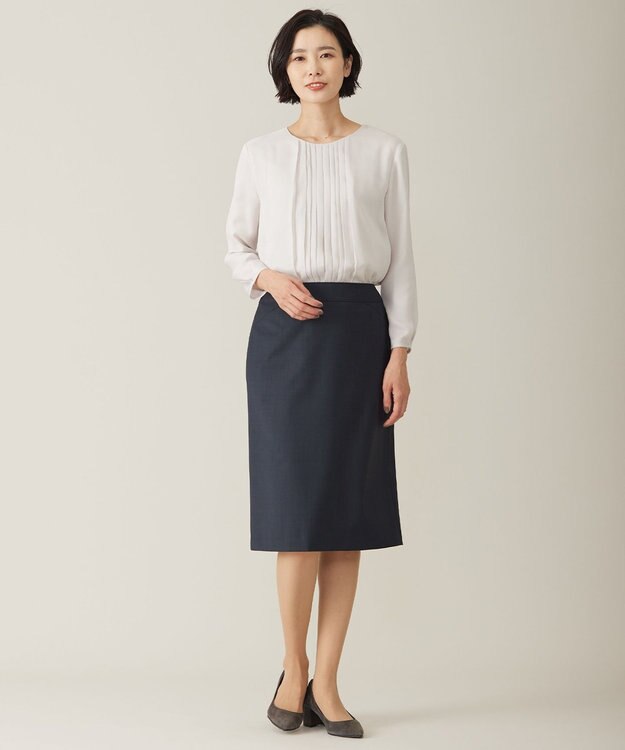 J.PRESS LADIES S プリーツシフォン カットソー ベージュ系