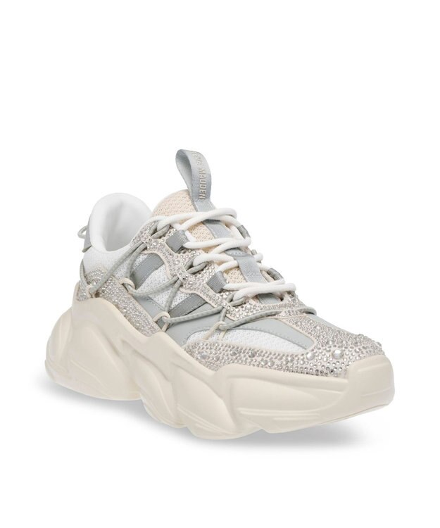 STEVE MADDEN SPECTATOR-R ユニークソールストーンスニ―カー ボーン