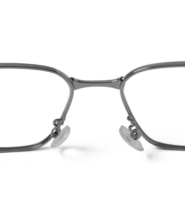 WEGO メタルフレームスクエアアイウェア シルバー