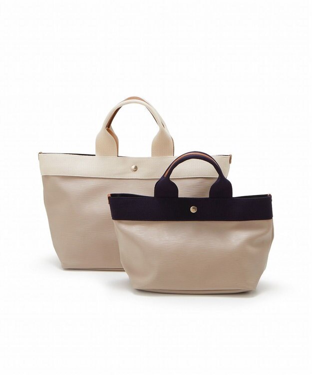 TOPKAPI 【Breath TOPKAPI】リプルネオレザー ミニトートバッグ グレージュ