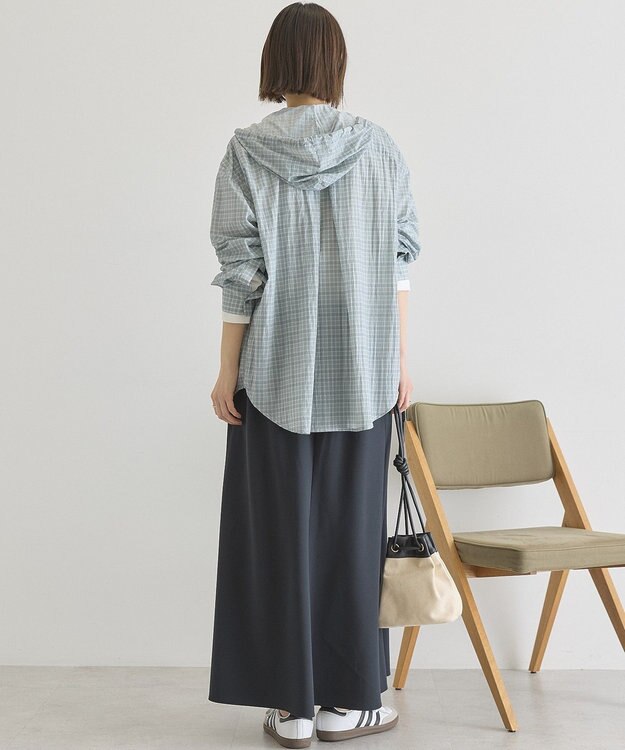 AMERICAN HOLIC ナイロンフーディーシャツ Check