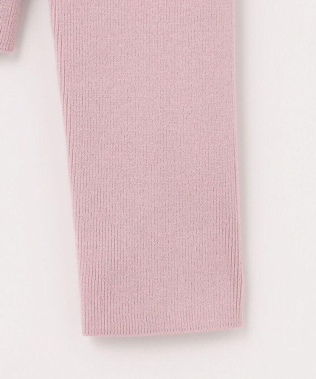 #Newans 【洗える】スクエアショルダーポイントニット ピンク