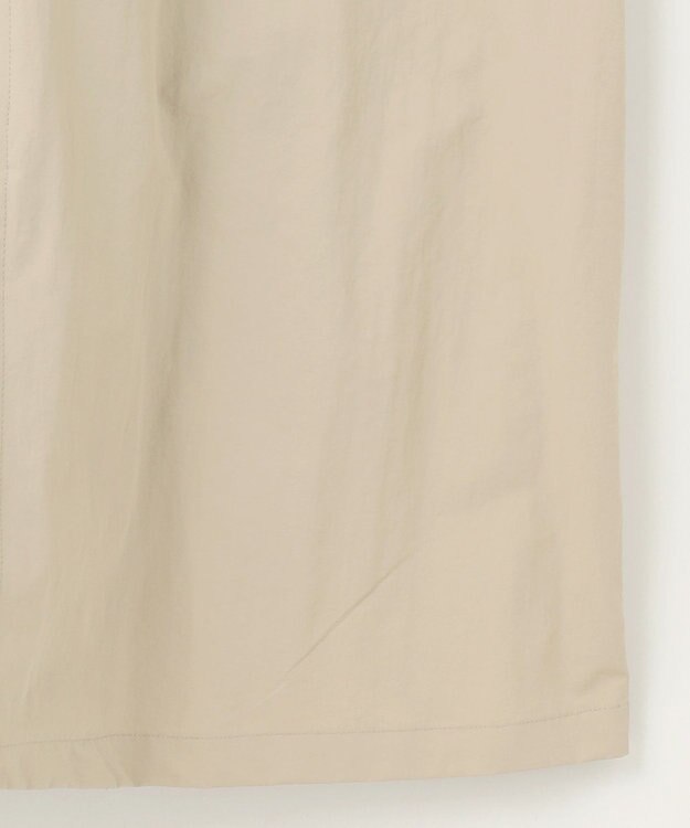 自由区 【撥水加工・UVケア・洗える】ライトグログランフーデッド コート ベージュ