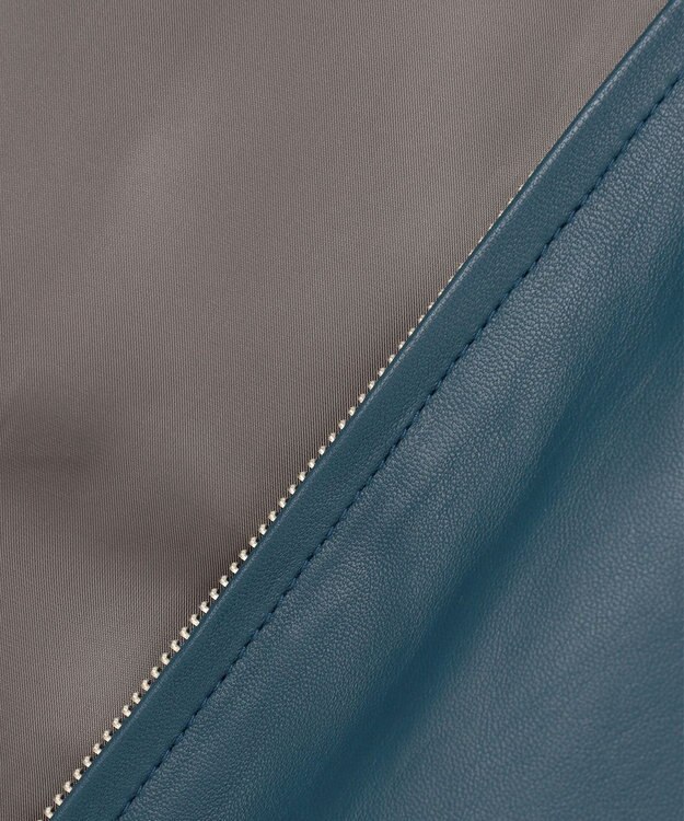 GOTAIRIKU 【24AW新作】シープレザー シングルカラーブルゾン ダルブルー系