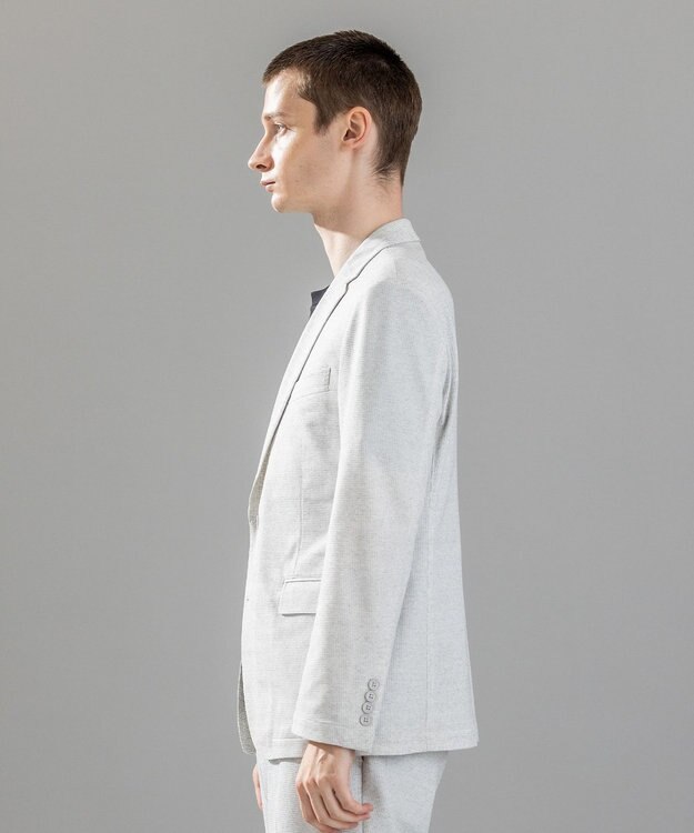 JOSEPH HOMME 新素材【通気性/ストレッチ】グリットタックジャージー   ストレッチジャケット ライトグレー系