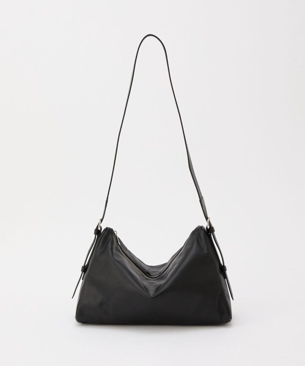 russet レザートライアングル2WAYショルダーバッグ（CE-1814） Black