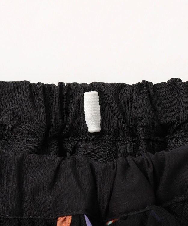 ANY KIDS ラメチュールフレアスカート ブラック×カボチャ