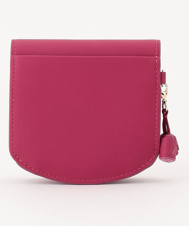 airlist 【カラフル・本革】コンパクト二つ折り財布　タッセル　Tassel ラズベリー