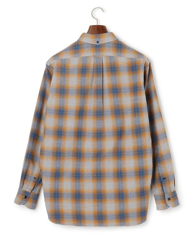 J.PRESS MEN 【WEB・一部店舗限定】チェックフランネル シャツ / B.D. オレンジ系3