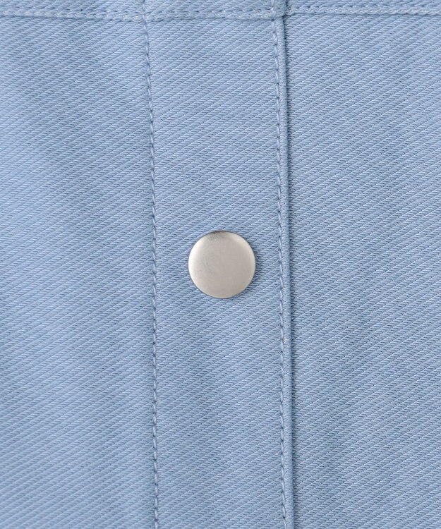 組曲 KIDS 【150-170㎝】チェックドッキング ワンピース サックスブルー