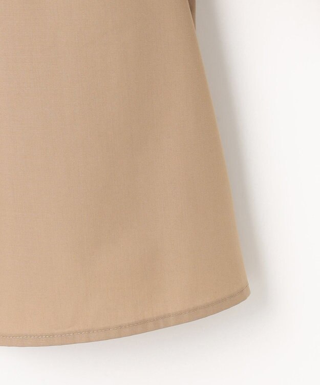 Feroux 袖チュールリボンスキッパー ブラウス ベージュ系