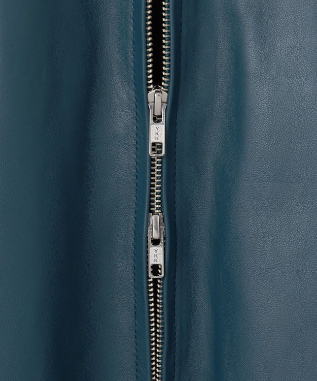 GOTAIRIKU 【24AW新作】シープレザー シングルカラーブルゾン ダルブルー系