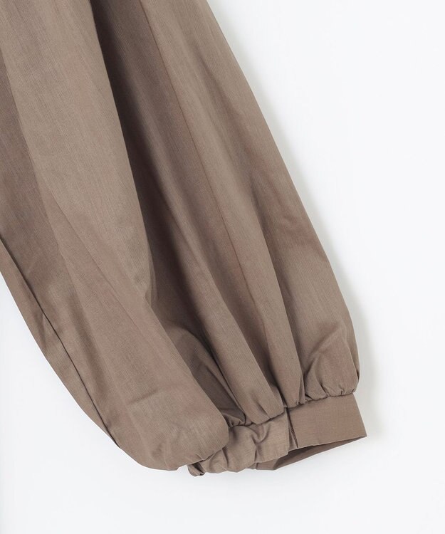 ANY シルキーソフトスタンドカラーシャツ モカ