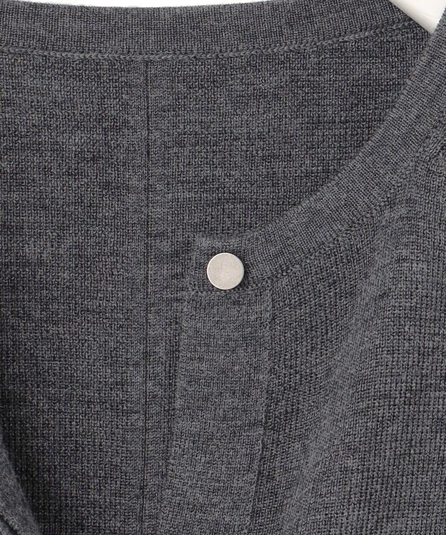 ICB 【洗える】エクストラファインメリノ カーディガン ミディアムグレー系