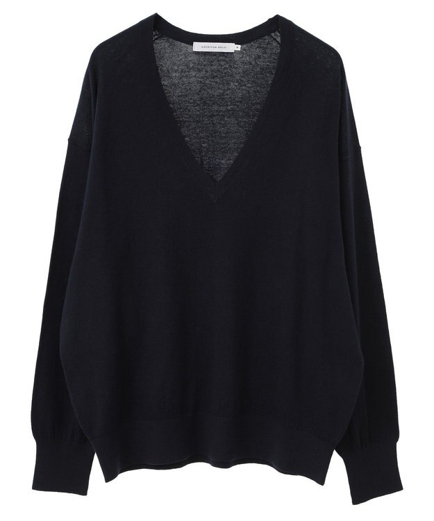 AMERICAN HOLIC Ｖネックニットプルオーバー Navy
