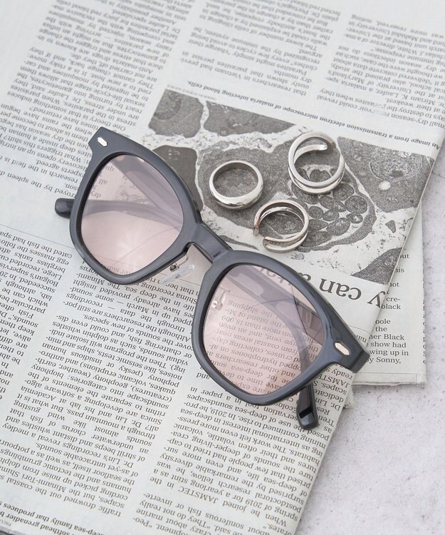 AMERICAN HOLIC 調光レンズボストングラス Black