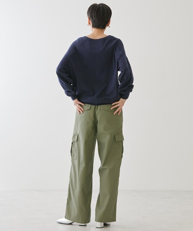 AMERICAN HOLIC Ｖネックニットプルオーバー Navy