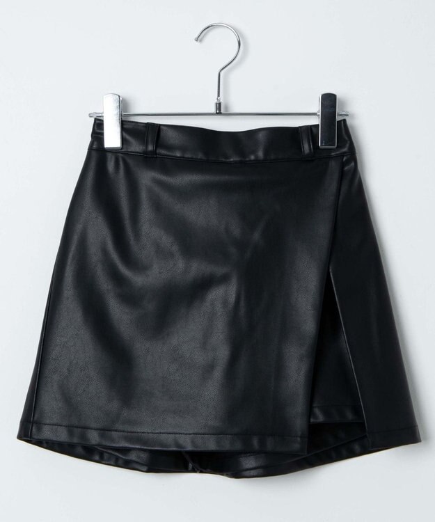 WEGO レイヤードスリットスカパン ブラックその他