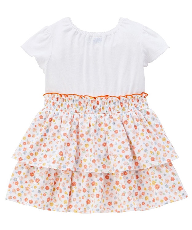 MIKI HOUSE HOT BISCUITS 【ミキハウス】【80-120cm】 半袖ワンピース オレンジ