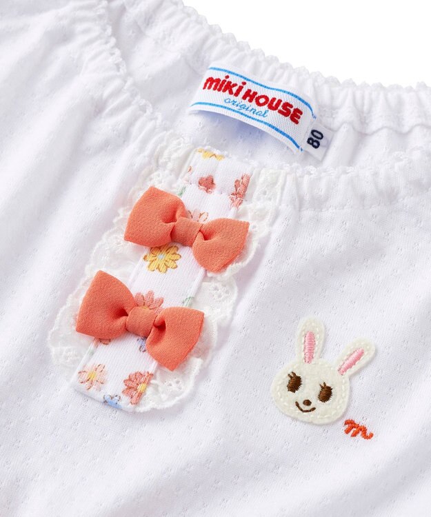 MIKI HOUSE HOT BISCUITS 【ミキハウス】【80-120cm】 半袖ワンピース オレンジ