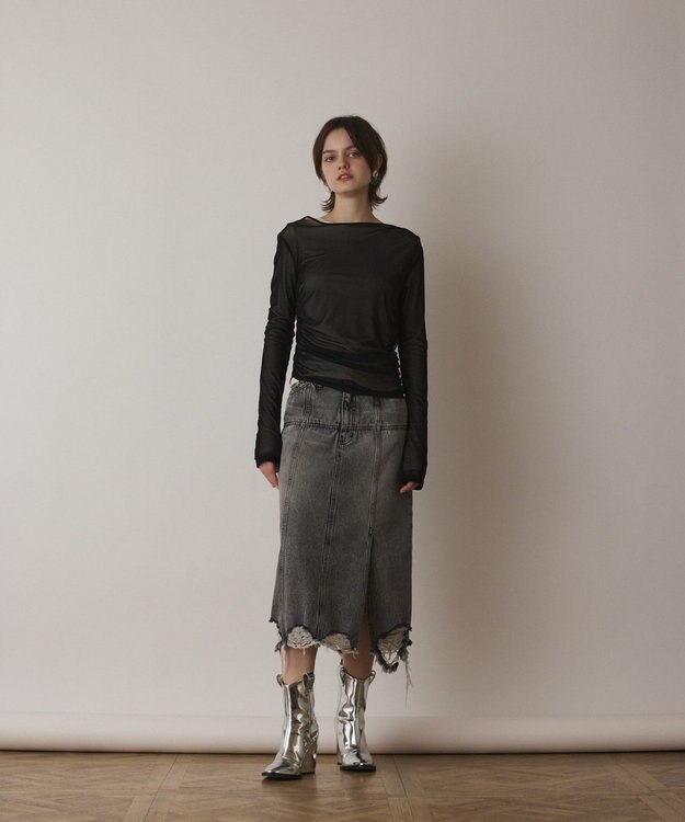 GRACE CONTINENTAL レイヤードカットトップ ブラック