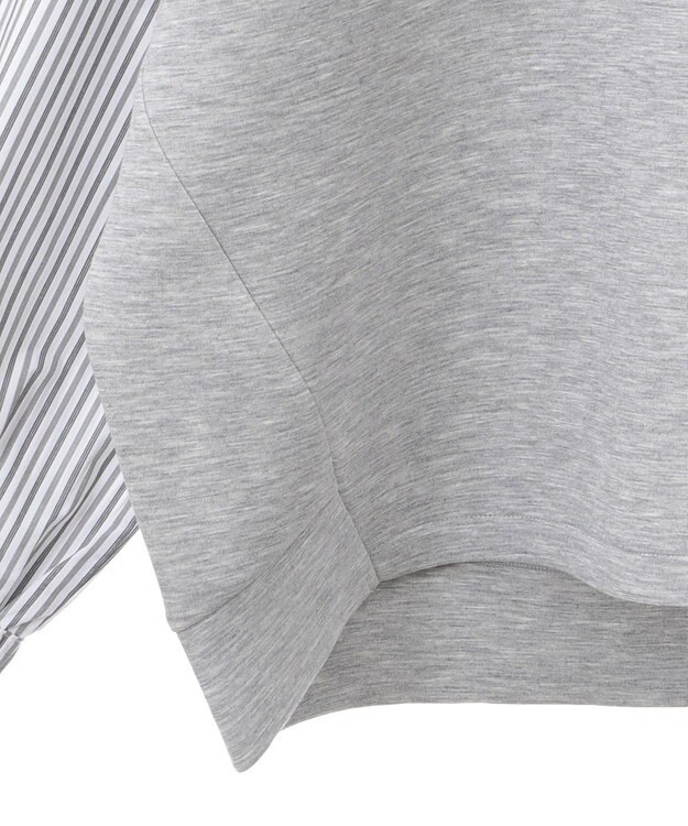 AMERICAN HOLIC 異素材コクーンポンチプルオーバー Light Gray