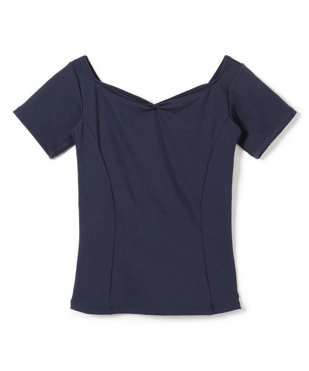 Chacott ハーフスリーブトップ ネイビー