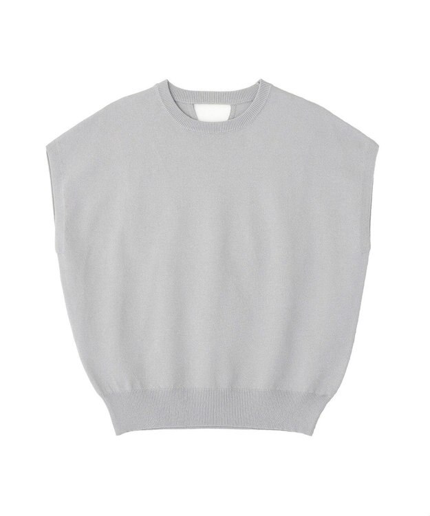 AMERICAN HOLIC 【WEB限定】接触冷感ラメフレンチスリーブニットプルオーバー Gray