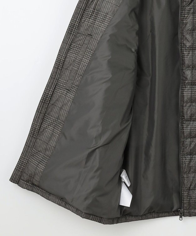 JOSEPH ABBOUD 【3WAY/撥水/INフード/ダウンライナー付】3ハイカウントツイル×パウダータフタ ダウン コート ダークブラウン系