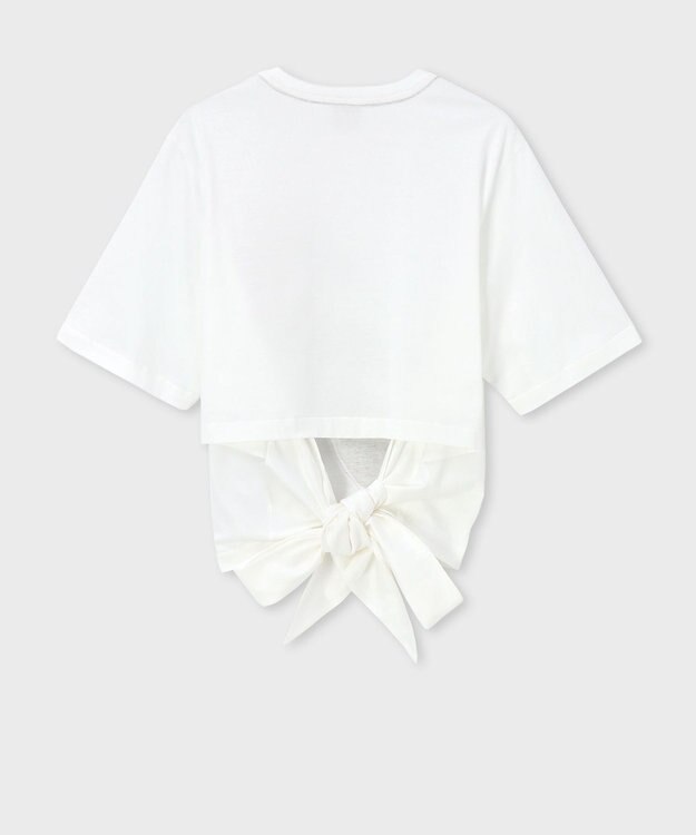 Paul Smith Drawn Tulip バック リボン カットソー ホワイト