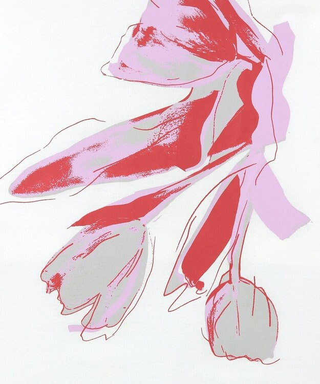 Paul Smith Drawn Tulip バック リボン カットソー ホワイト