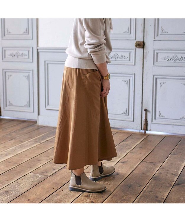 ing <ing>【サスティナブル】【2WAY】【3E】サイドゴアブーツ ライトオークカタオシ