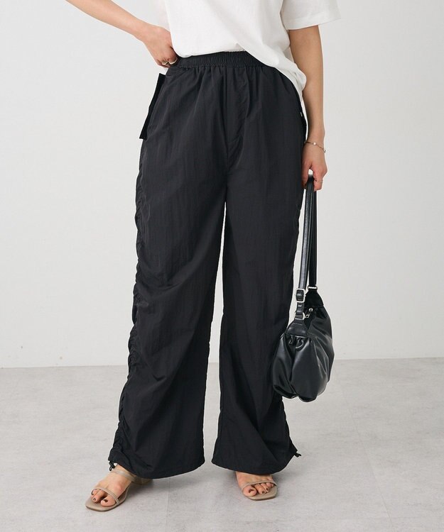 CRAFT STANDARD BOUTIQUE サイドシャーリングカーゴパンツ Black