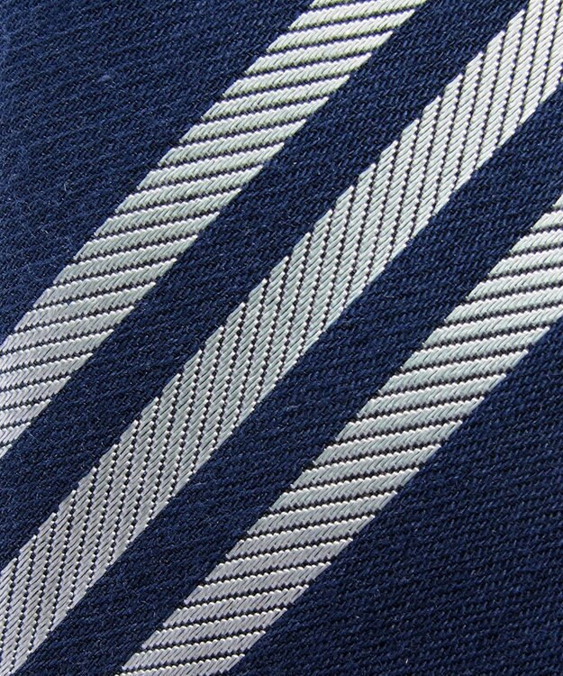 POLS 播州織 ネクタイ ネイビー