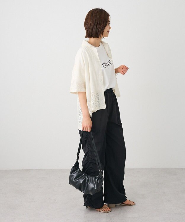 CRAFT STANDARD BOUTIQUE サイドシャーリングカーゴパンツ Black