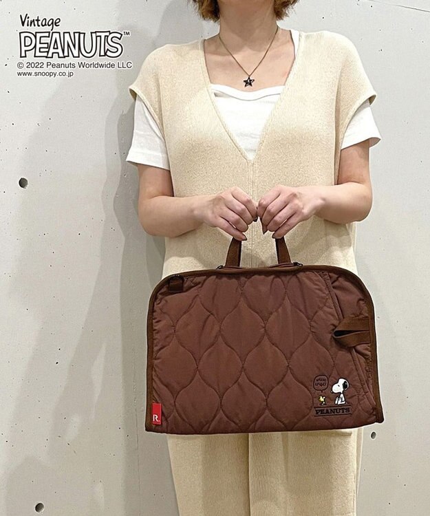 ROOTOTE 8245【PCケース：スヌーピー】/ IP.ピモッテ.ピーナッツ-7L 04：ブラウン