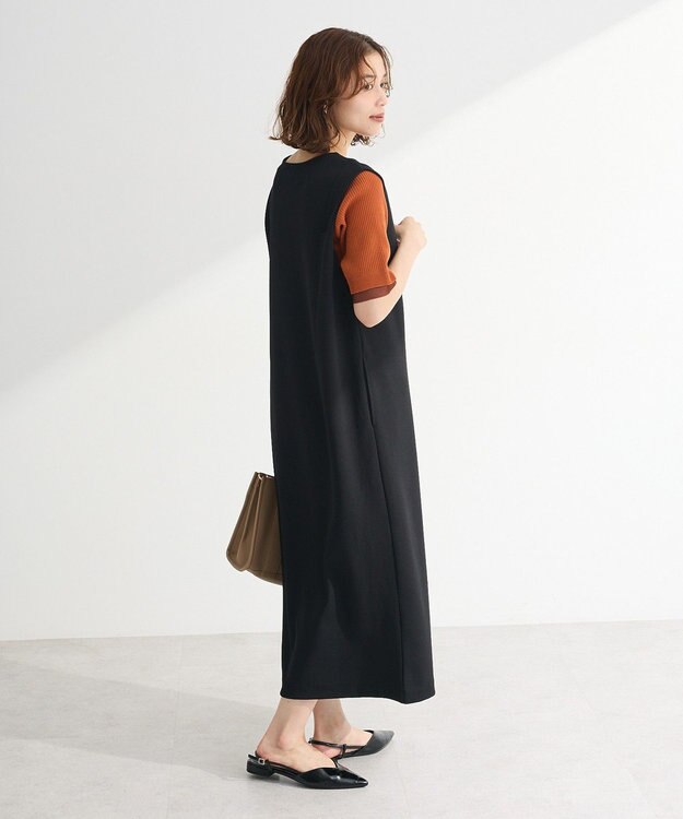 Green Parks ジャケット風ジャンパースカート Black