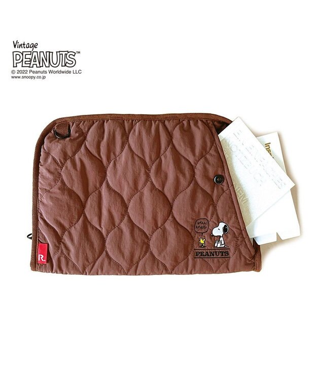 ROOTOTE 8245【PCケース：スヌーピー】/ IP.ピモッテ.ピーナッツ-7L 04：ブラウン