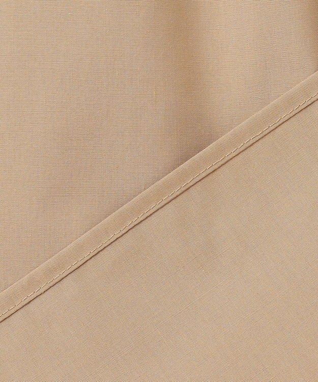 Feroux 袖チュールリボンスキッパー ブラウス ベージュ系