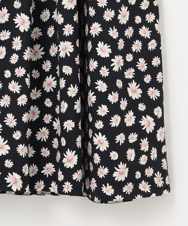 組曲 L 【組曲×setsuko sagittaire】ハイカウントストレッチプリントワンピース ブラック系6