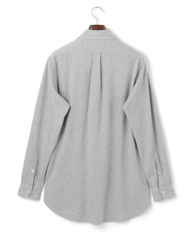 J.PRESS MEN 【Single Needle Tailoring / 形態安定】リッチジャージーコットン ネルシャツ/B.D. ライトグレー系8