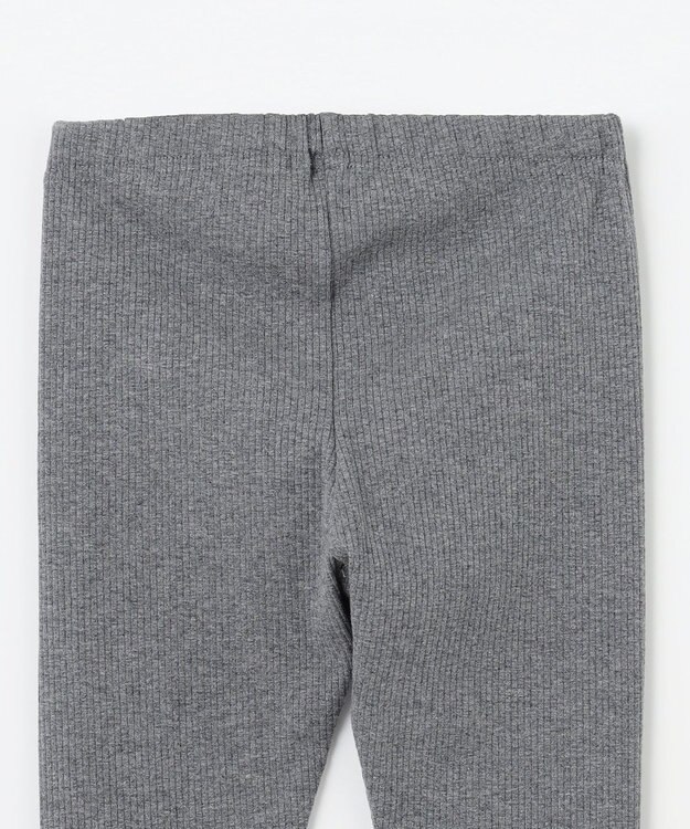 組曲 KIDS 【90-160㎝】【10分丈】テレコフリル レギンス グレー系