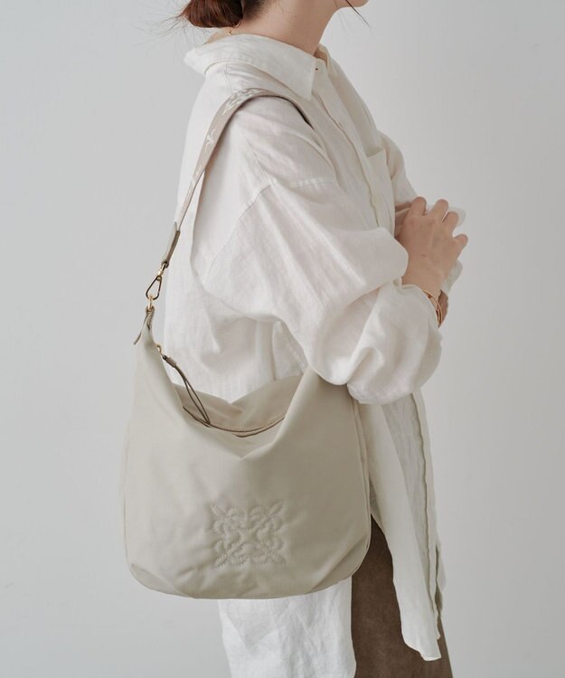 russet コーデュラナイロン2WAYショルダーバッグ(CE-1681) L.Greige