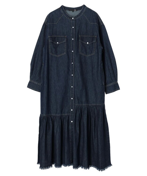 Green Parks ・ＳＵＧＡＲ　ＳＰＯＯＮ　デニムウエスタンワンピース One Wash