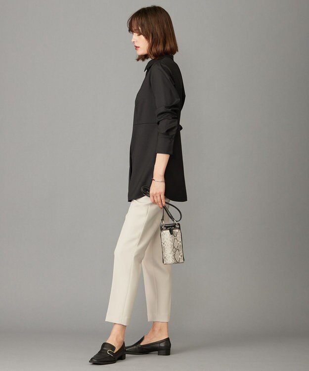 ICB 【洗える】 TWブロード シャツ ブラック系