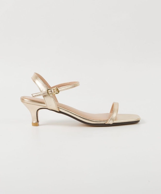 BONTRE 【pied du lapan/ピエドラパン】ストラップヒールサンダル/50774ZI ゴールド