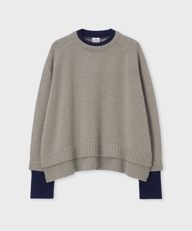 Paul Smith レイヤードディテール ニット グレー
