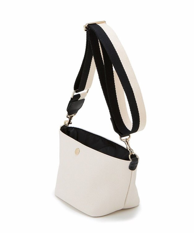 TOPKAPI 【Breath TOPKAPI】SCOTCH GRAIN スコッチグレイン プレーン 2トーンテープ ショルダー バッグ クリーム