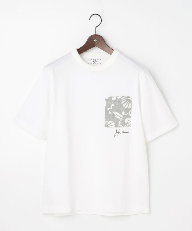 JOSEPH ABBOUD 【キングサイズ・KAHALAコラボレーション・JAPANファブリック】カハラアロハ Tシャツ ホワイト系