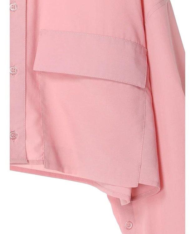 earth music&ecology ビッグポケットショートシャツ Light Pink